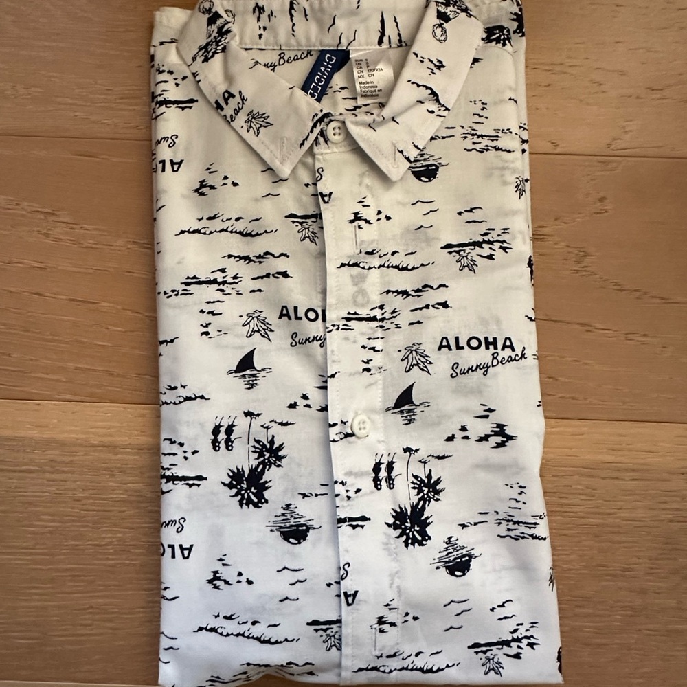 Aloha Men's White Shirt